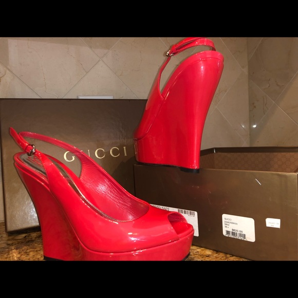 Gucci Vitello Vernice soft new corallo size 38 - Picture 6 of 7